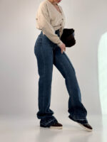 شلوار جین راسته برش دار کد 102041 - Image 3