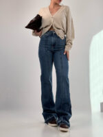 شلوار جین راسته برش دار کد 102041 - Image 4