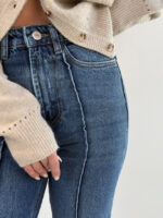 شلوار جین راسته برش دار کد 102041 - Image 2