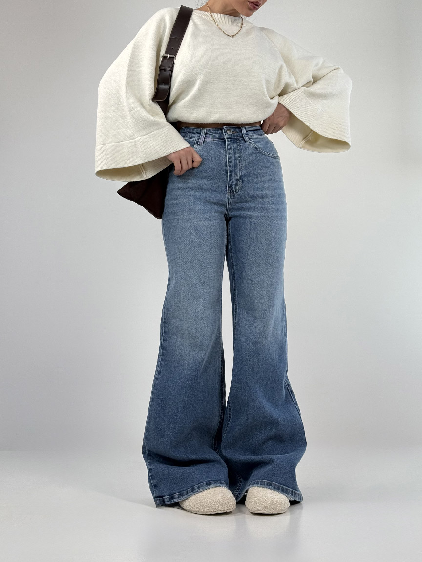 IMG_5968 شلوار جین بگ کد 102029 - Image 3