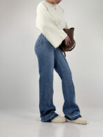 شلوار جین راسته برش دار کد 102042 - Image 3