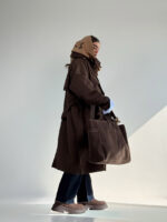 کت بلند بند ضربدری کد 120377 - Image 7