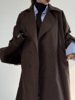 کت بلند بند ضربدری کد 120377 - Image 9