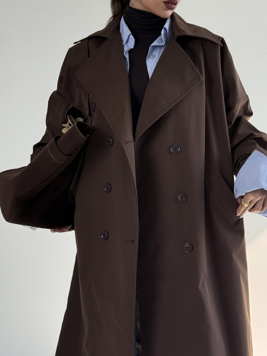 IMG_6072 کت بلند بند ضربدری کد 120377 - Image 9