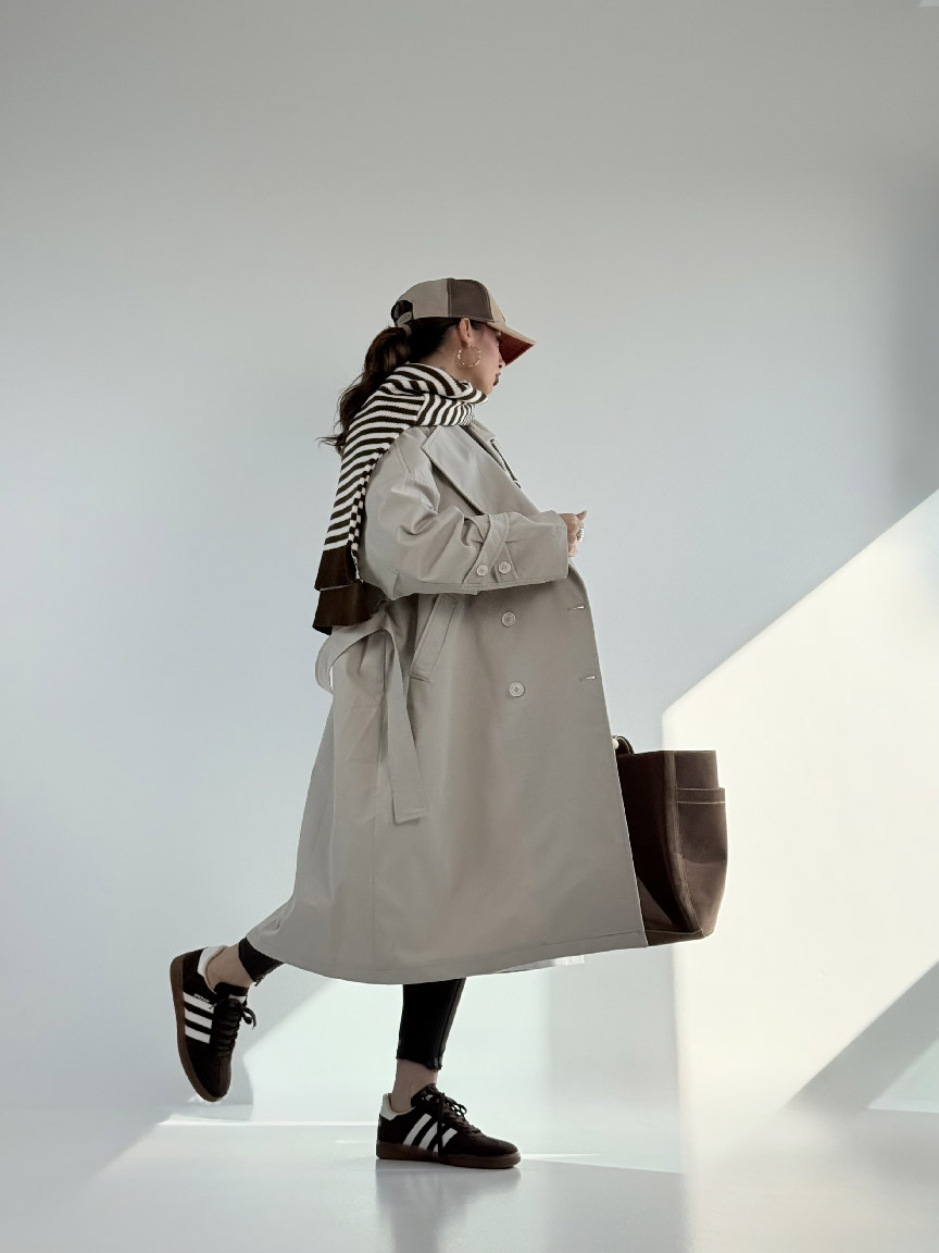 IMG_6106 کت بلند بند ضربدری کد 120377 - Image 4