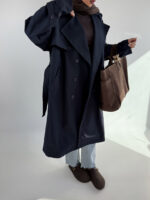 کت بلند بند ضربدری کد 120377 - Image 14