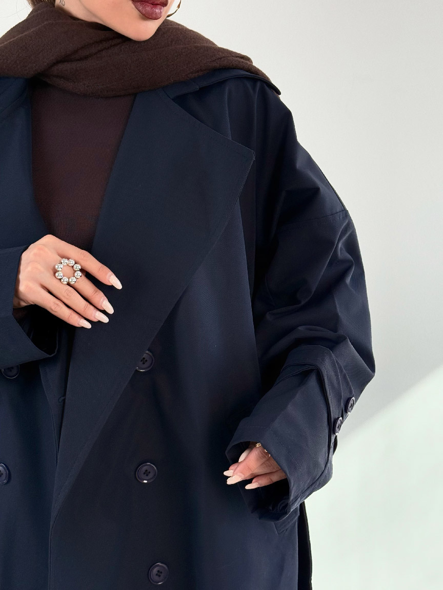 IMG_6152 کت بلند بند ضربدری کد 120377 - Image 16