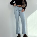 شلوار جین استریت فیت کد 102063