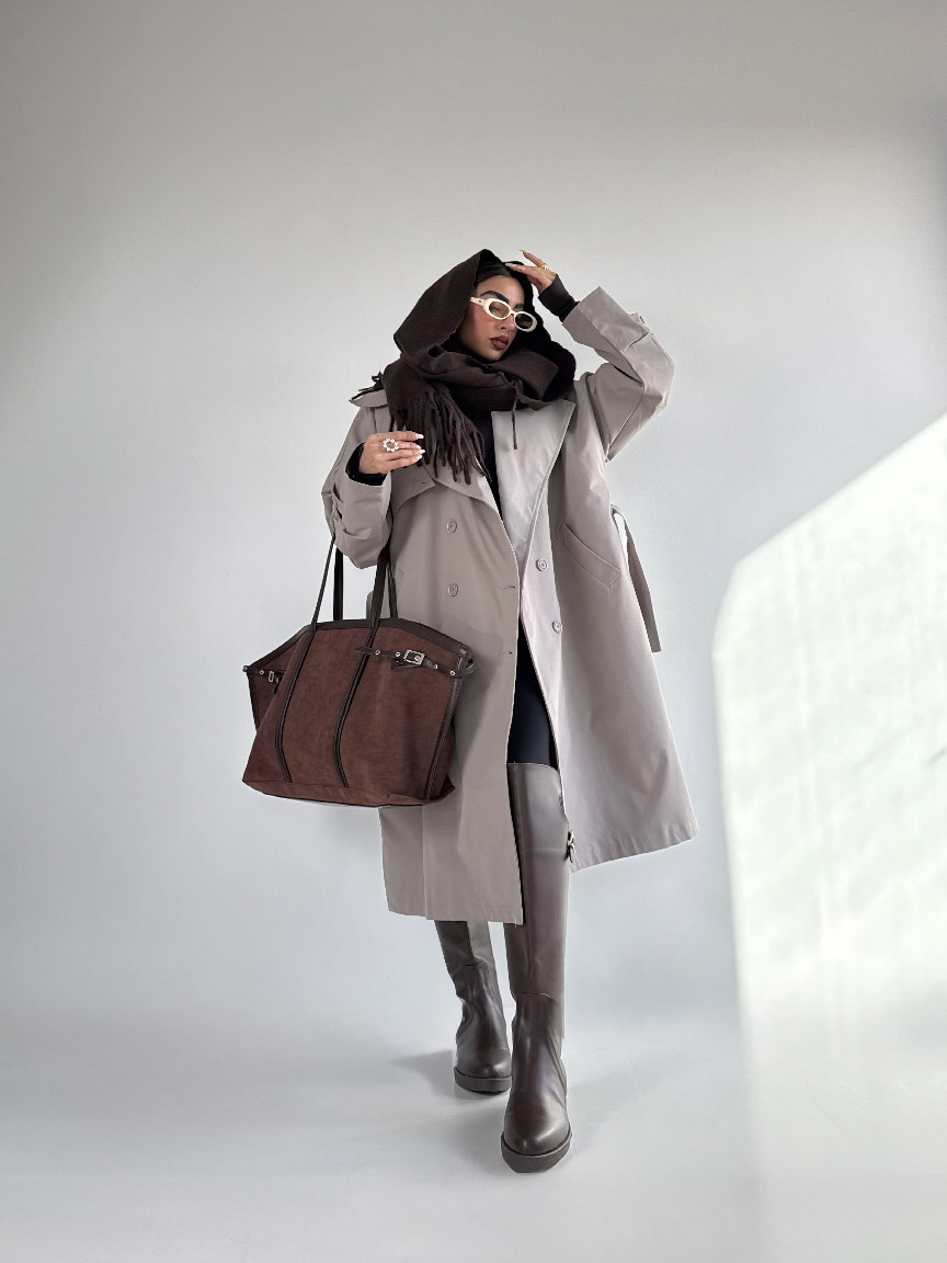 IMG_6185 کت بلند بند ضربدری کد 120377 - Image 17