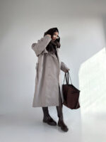 کت بلند بند ضربدری کد 120377 - Image 18