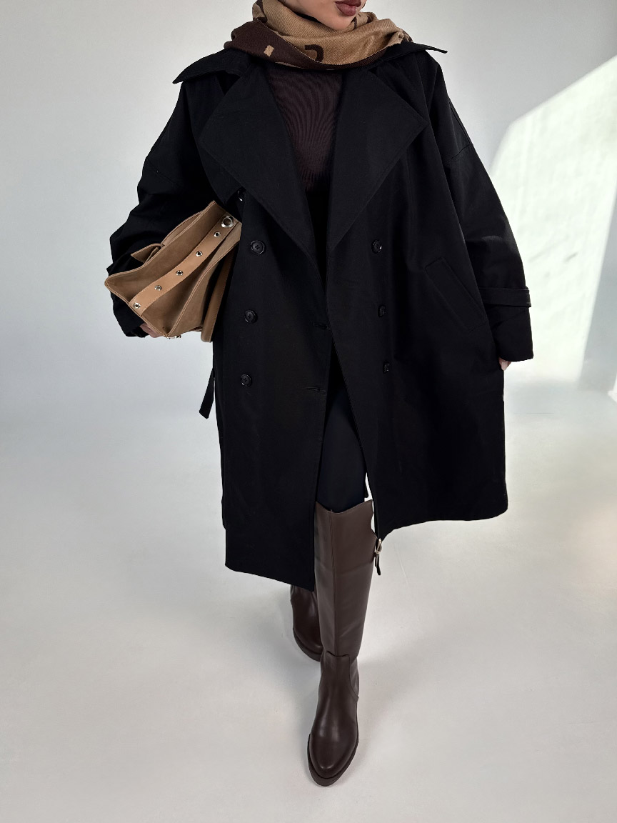 IMG_6204 کت بلند بند ضربدری کد 120377 - Image 23