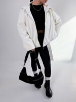 کت چرم سگک دار کد 120388 - Image 3