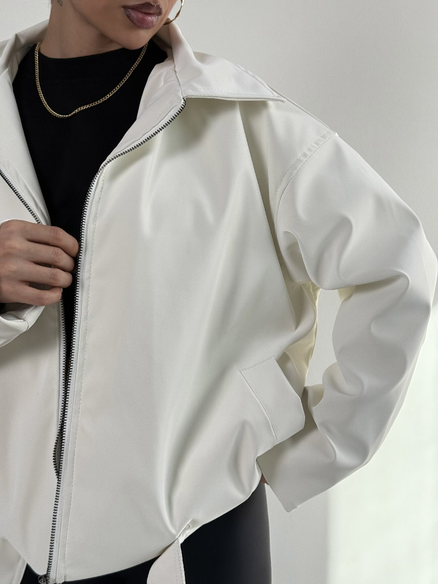 IMG_6477 کت چرم سگک دار کد 120388 - Image 5