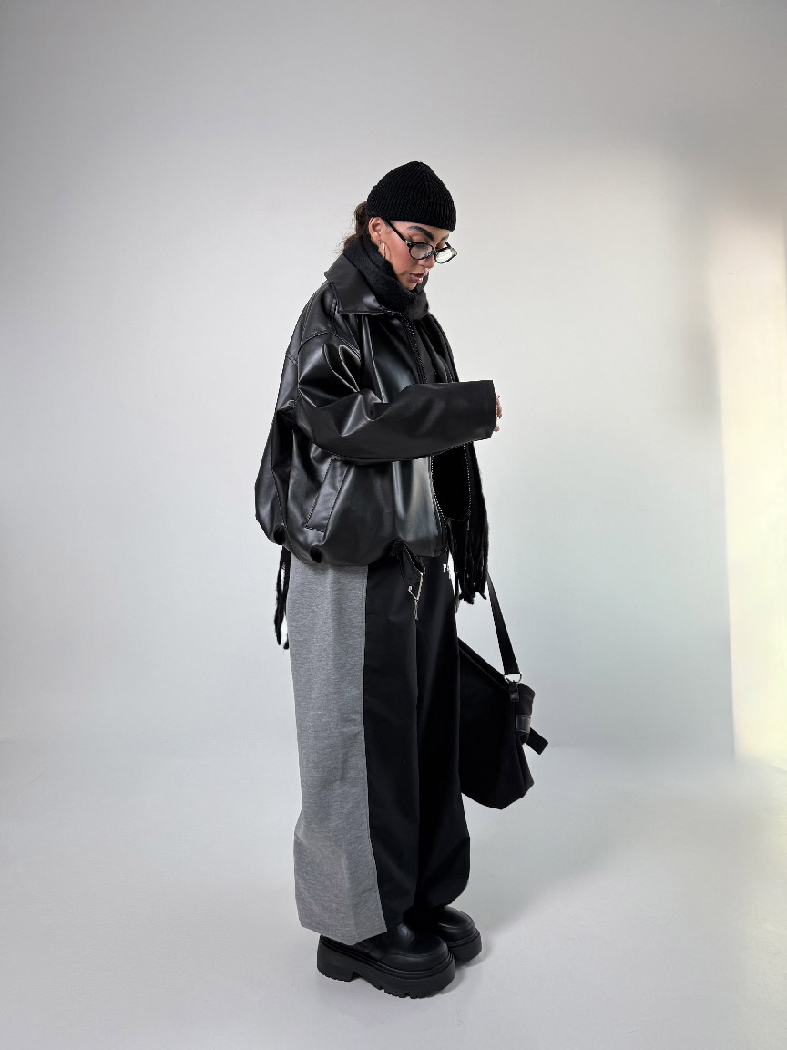 IMG_6528 کت چرم سگک دار کد 120388 - Image 6