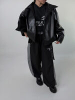 کت چرم سگک دار کد 120388 - Image 8