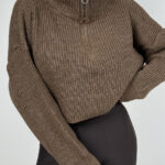 بافت نیم تنه نیم زیپ کد 200969