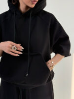 ست هودی و شلوار آستین برش کد 160845 - Image 8