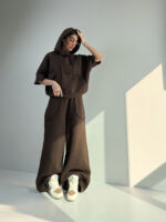 ست هودی و شلوار آستین برش کد 160845 - Image 2