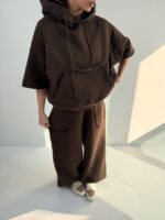 ست هودی و شلوار آستین برش کد 160845 - Image 3