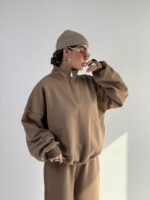 ست دورس و شلوار نیم زیپ BASIC کد 160848 - Image 26