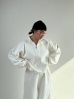 ست دورس و شلوار نیم زیپ BASIC کد 160848 - Image 18