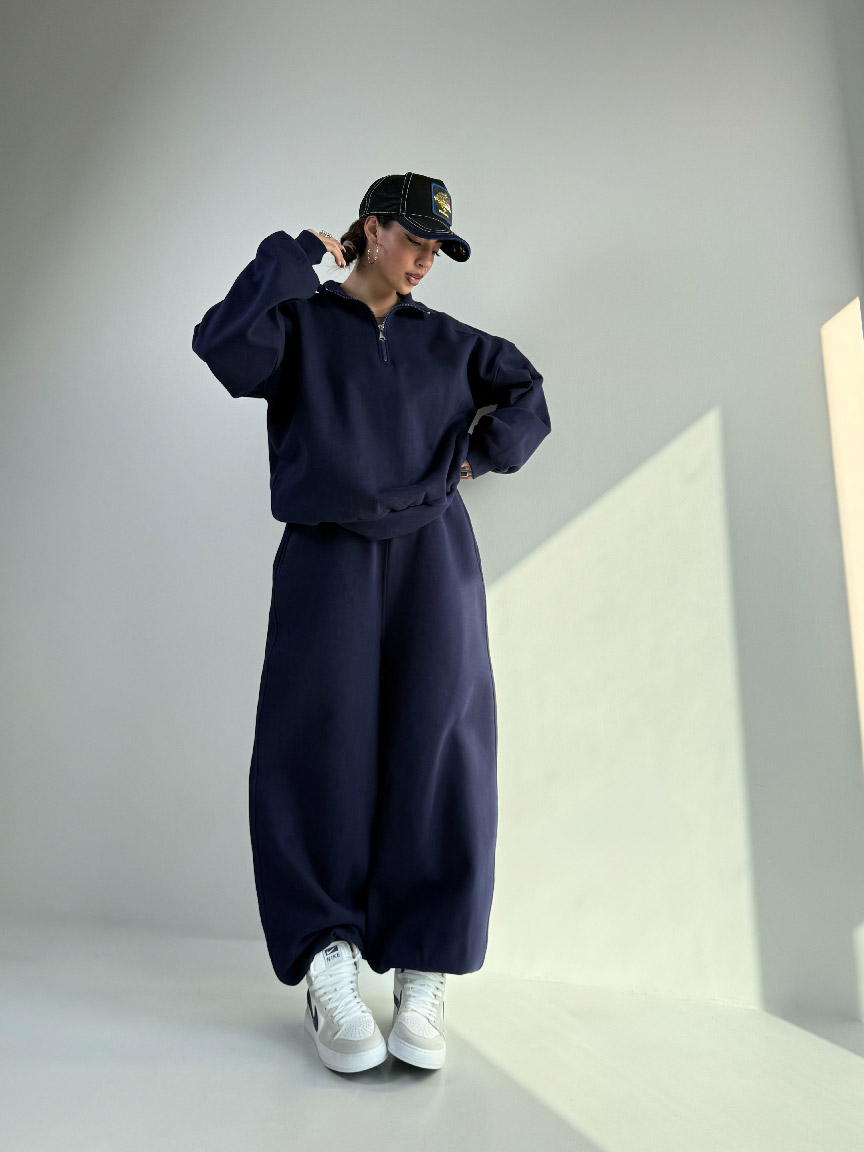 IMG_7023 ست دورس و شلوار نیم زیپ BASIC کد 160848 - Image 15