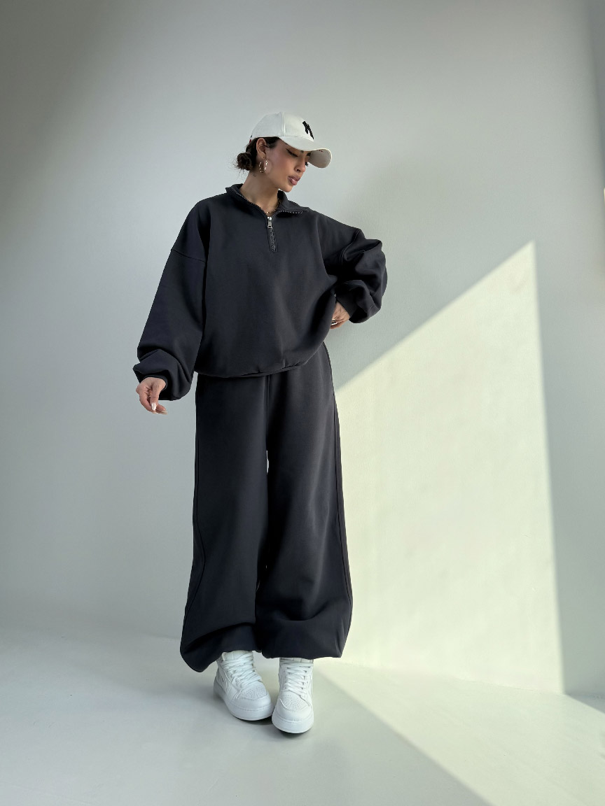 IMG_7027 ست دورس و شلوار نیم زیپ BASIC کد 160848 - Image 12