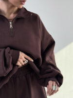 ست دورس و شلوار نیم زیپ BASIC کد 160848 - Image 6