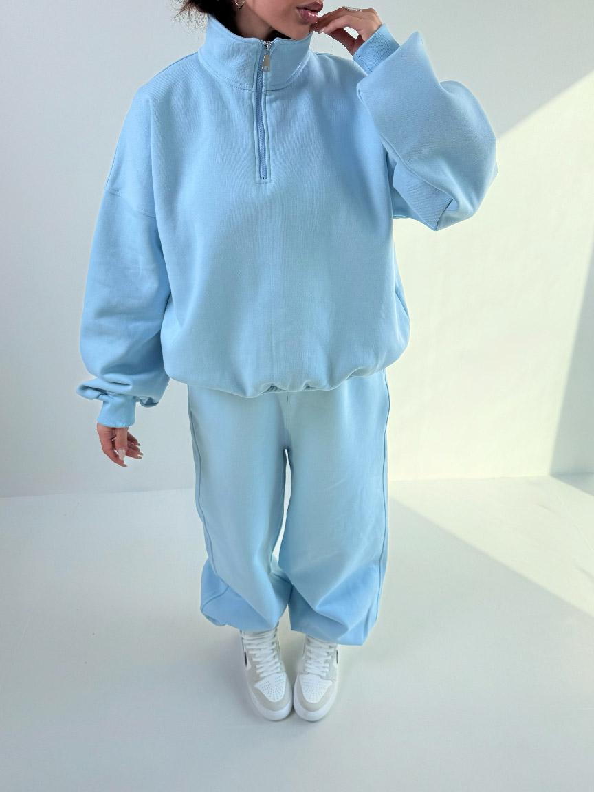 IMG_7046 ست دورس و شلوار نیم زیپ BASIC کد 160848 - Image 3