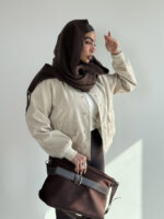 کاپشن بارونی دکمه پانچی کد 200962 - Image 9