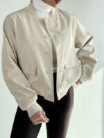 کاپشن بارونی دکمه پانچی کد 200962 - Image 11