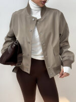 کاپشن بارونی دکمه پانچی کد 200962 - Image 7