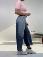 شلوار جین کراپ بگ کد 102000 - Image 2