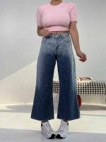 شلوار جین کراپ بگ کد 102000 - Image 3