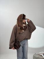 سوییشرت کتان پایین گت کد 200958 - Image 5