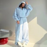 ست سوییشرت و شلوار بغل نوار کد 160850