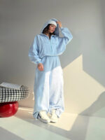 ست سوییشرت و شلوار بغل نوار کد 160850