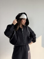 ست سوییشرت و شلوار بغل نوار کد 160850 - Image 6