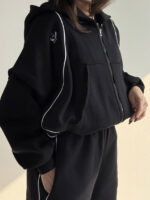 ست سوییشرت و شلوار بغل نوار کد 160850 - Image 7