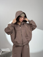 ست سوییشرت و شلوار بغل نوار کد 160850 - Image 10