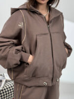 ست سوییشرت و شلوار بغل نوار کد 160850 - Image 11