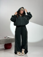 ست سوییشرت و شلوار بغل نوار کد 160850 - Image 13