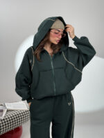 ست سوییشرت و شلوار بغل نوار کد 160850 - Image 14