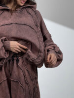 ست هودی و شلوار سنگ شور کد 160849 - Image 12