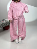 ست هودی و شلوار سنگ شور کد 160849 - Image 16