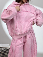 ست هودی و شلوار سنگ شور کد 160849 - Image 17