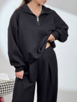 ست دورس و شلوار نیم زیپ OYSHO کد 160851 - Image 11