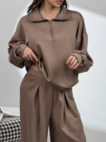 ست دورس و شلوار نیم زیپ OYSHO کد 160851 - Image 16