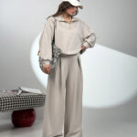 ست دورس و شلوار نیم زیپ OYSHO کد 160851