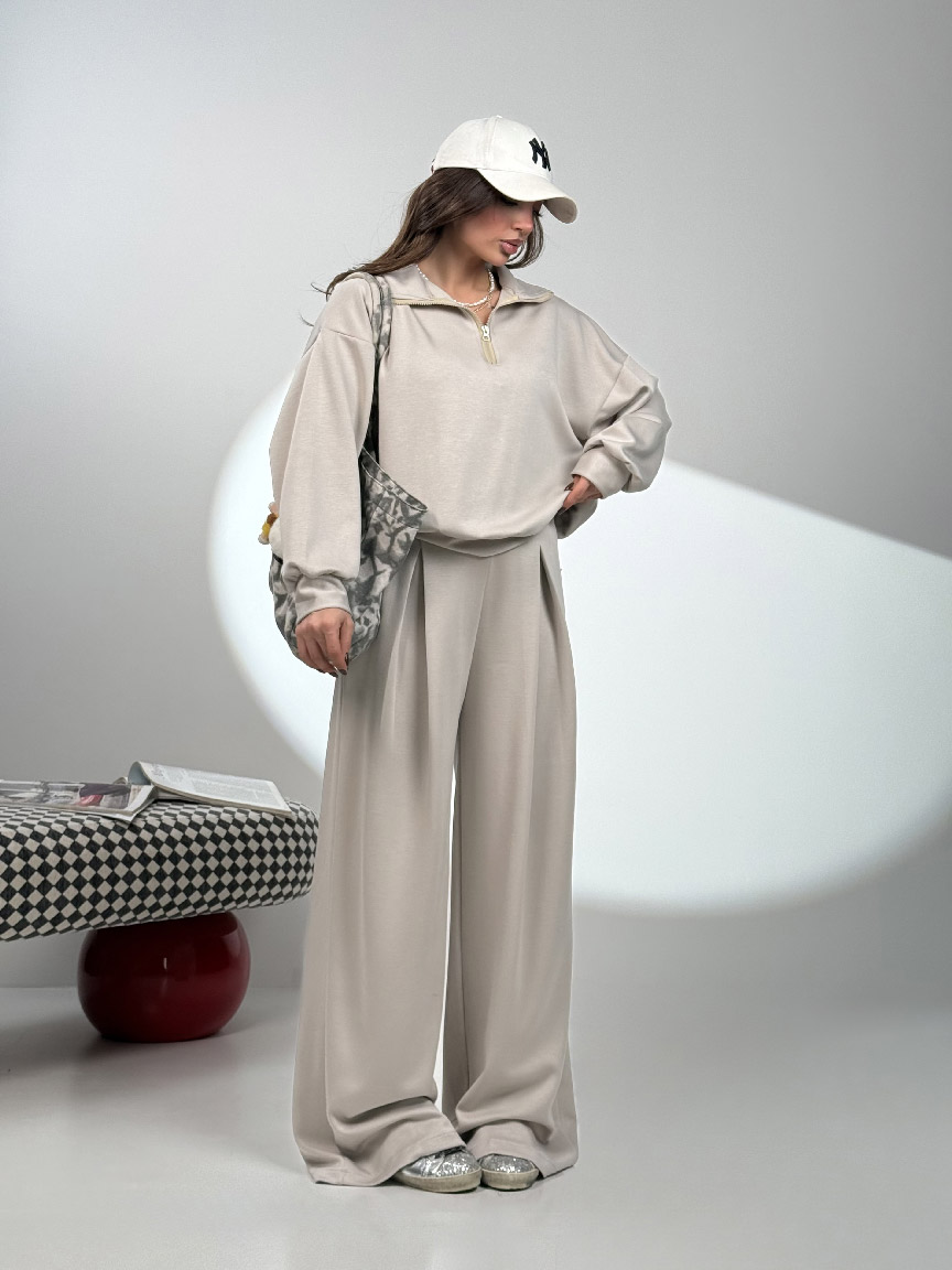 IMG_8281 ست دورس و شلوار نیم زیپ OYSHO کد 160851 - Image 1